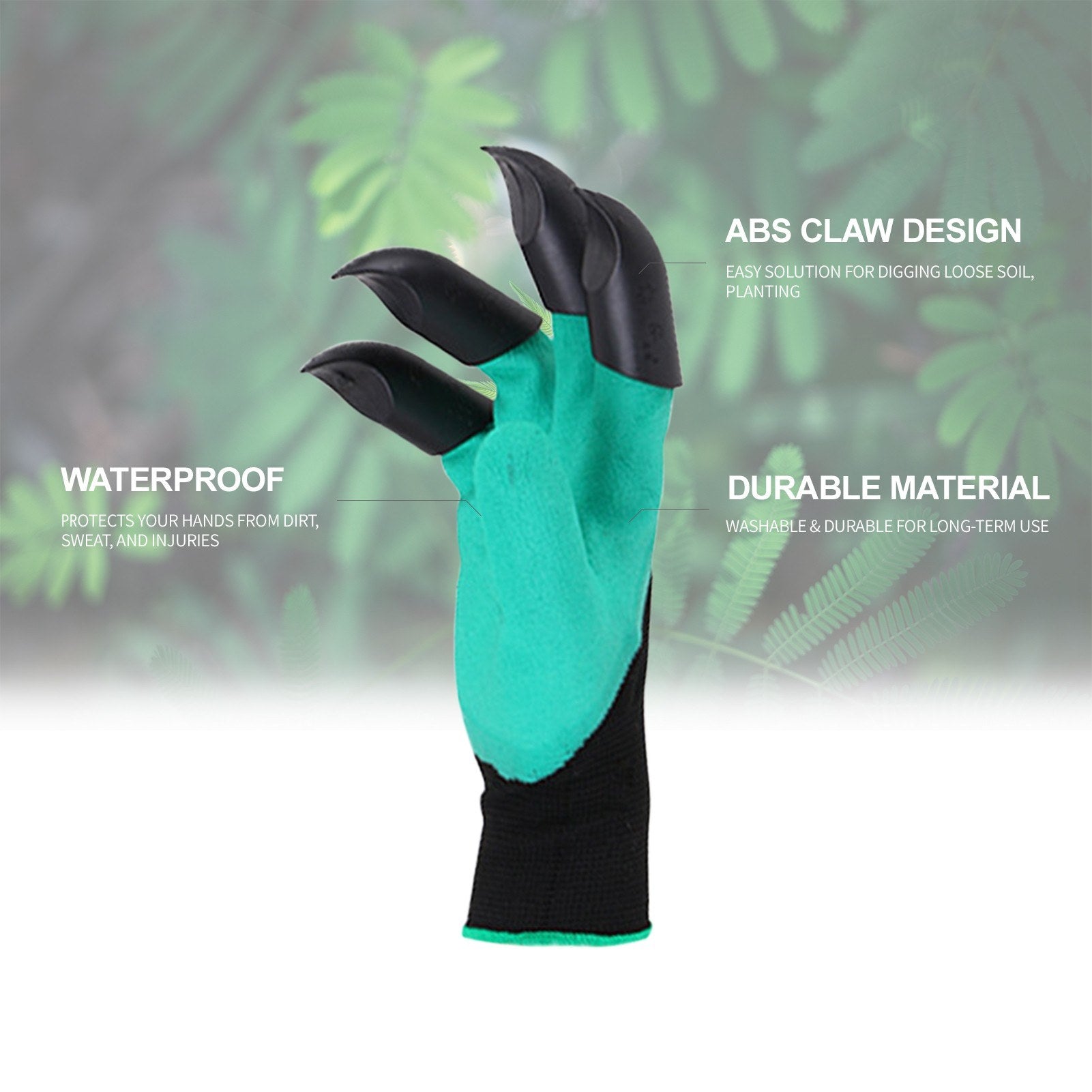 Gardening Gloves with Claw 1 Pair