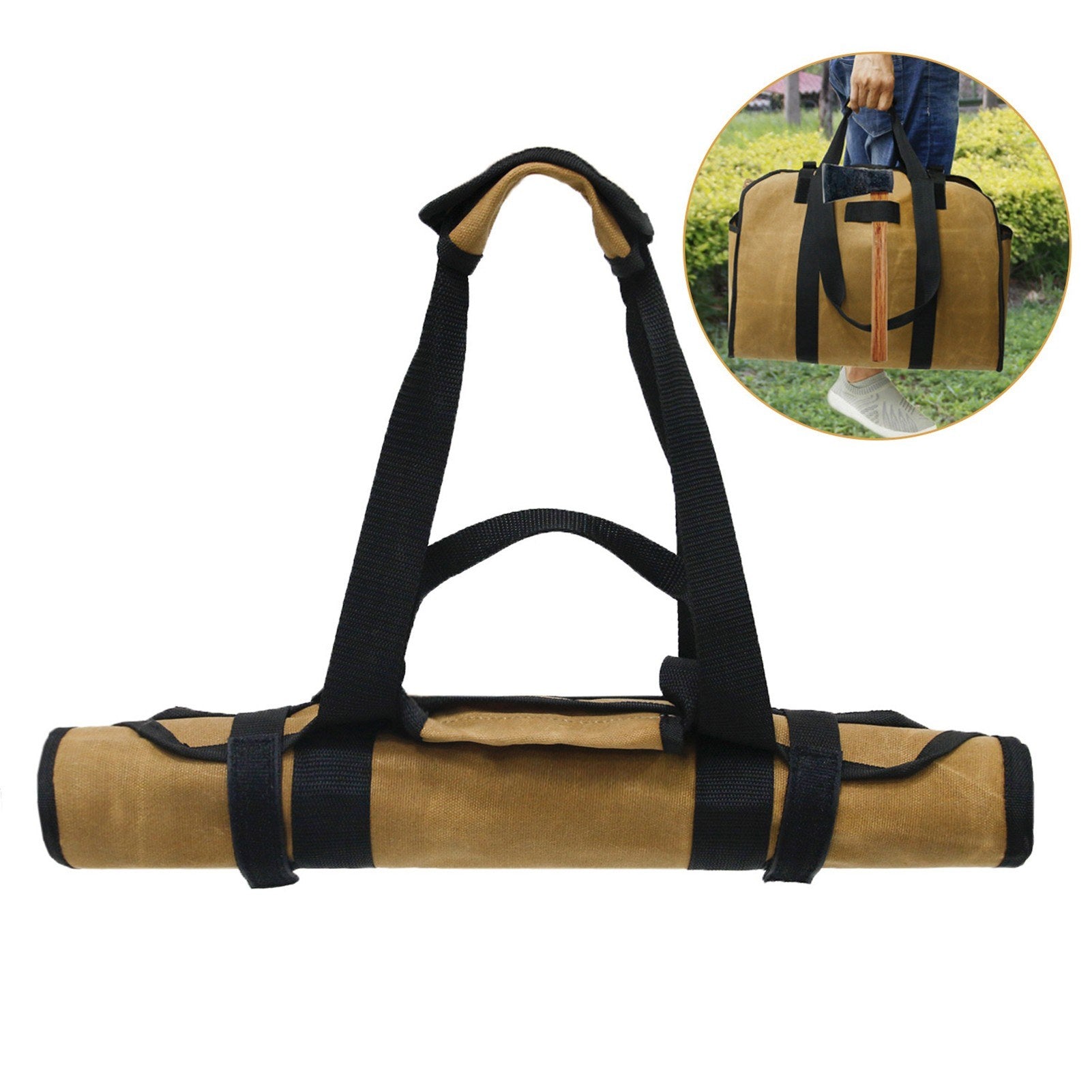 Firewood Log Carrier Large Firewood Bag