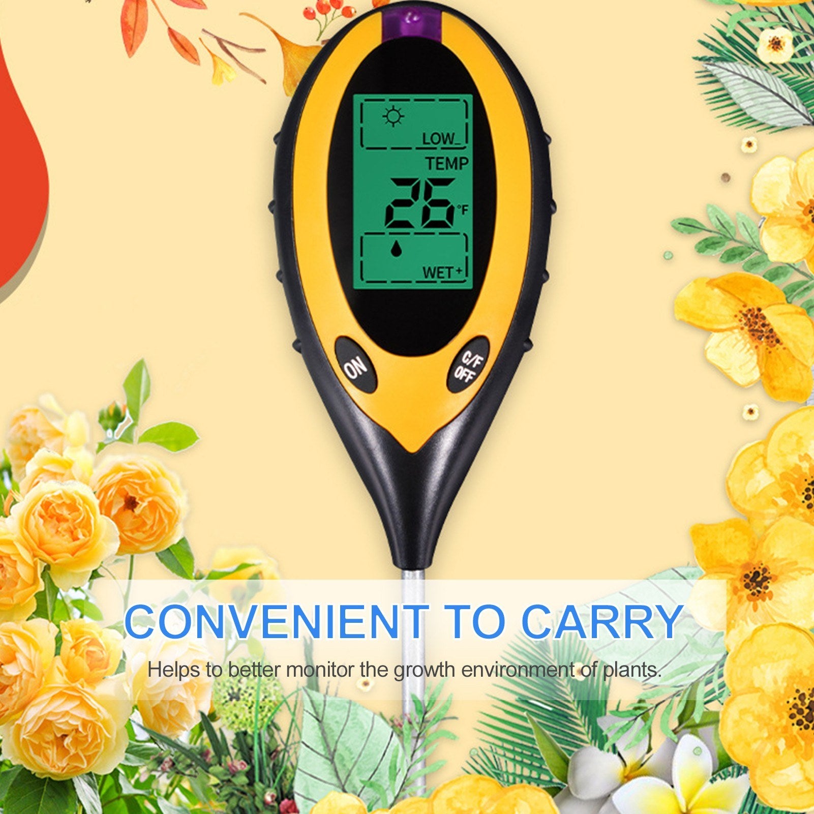 4-in-1 Soil Test PH Moisture Meter