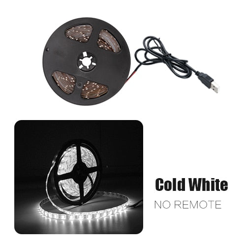 USB LED Strip Flexible Lamp SMD 2835 Desk Decor Screen TV Background Lighting