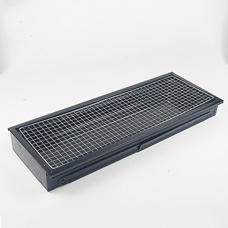 Charcoal Grill Barbecue Portable BBQ - Stainless Steel Folding BBQ Kabab Grill Camping Grill