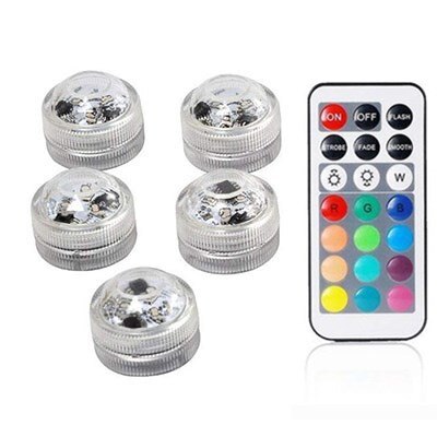 Underwater LED Lights Submersible RGB Waterproof Light Battery Powered Swimming Pool Light With Battery For Vase Pond