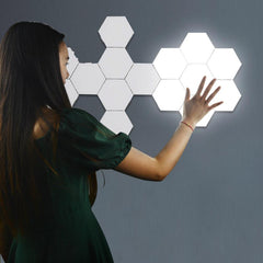 LED-Wall Touch Sensor Quantum Lamp Wall Light Home Decoration Modern Creative Honeycomb Modular Assembly Helios Adsorption