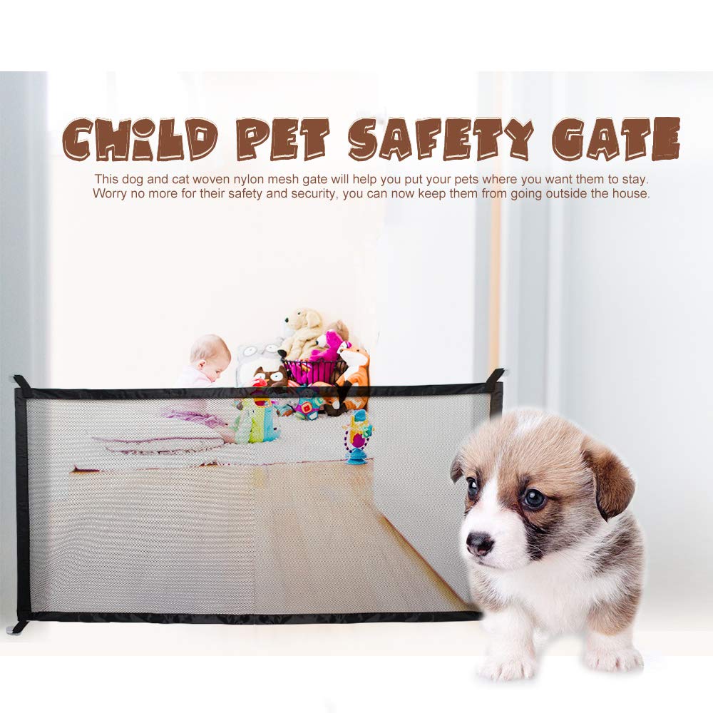 Dog Ingenious Mesh Fence For Indoor and Outdoor Pet Gate Safety Enclosure Supplies