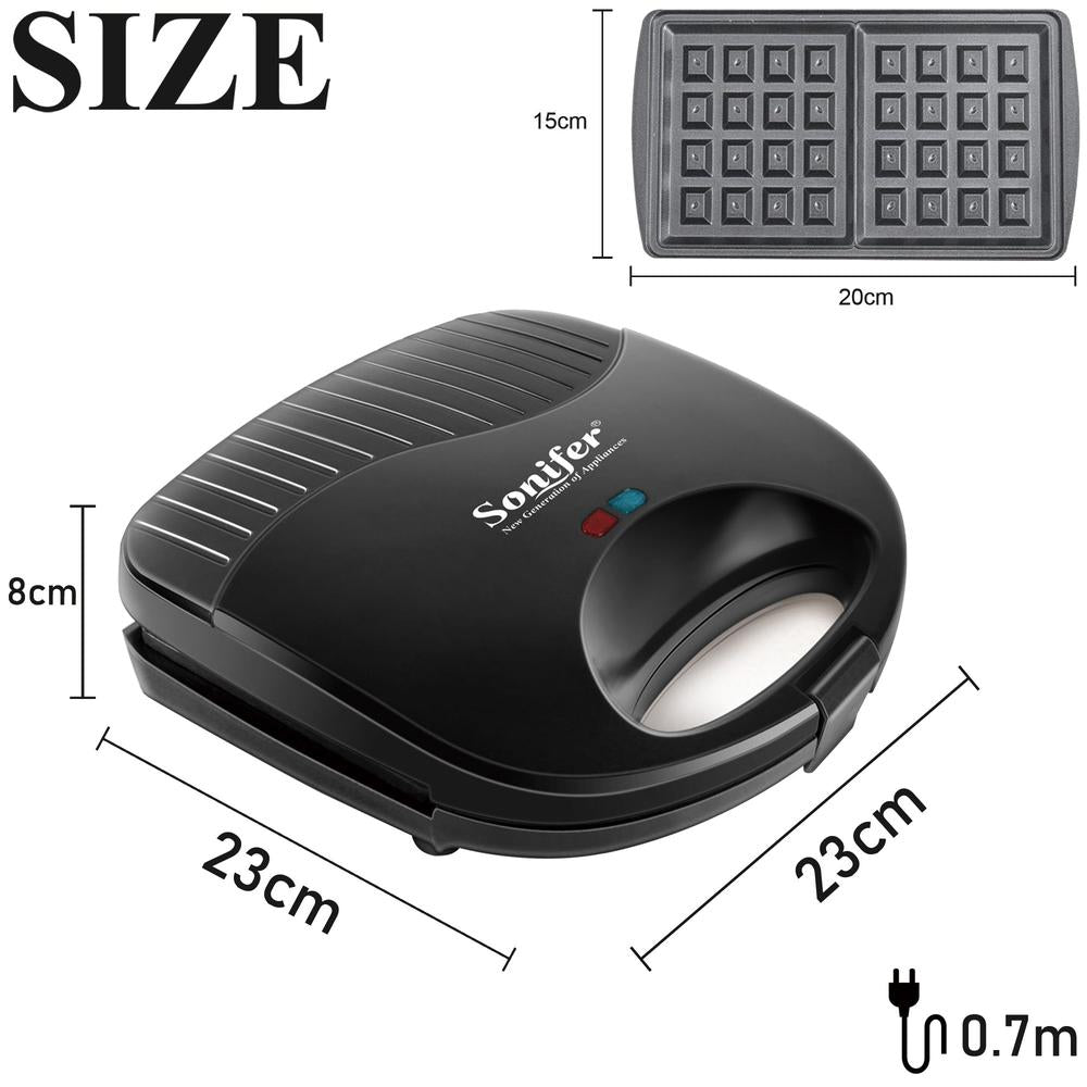 750W Electric Waffles and Sandwich Maker Machine, 220V