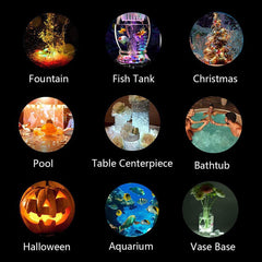Underwater LED Lights Submersible RGB Waterproof Light Battery Powered Swimming Pool Light With Battery For Vase Pond