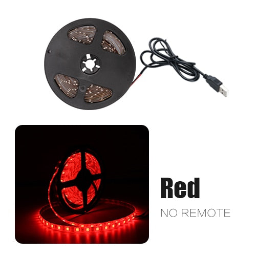USB LED Strip Flexible Lamp SMD 2835 Desk Decor Screen TV Background Lighting
