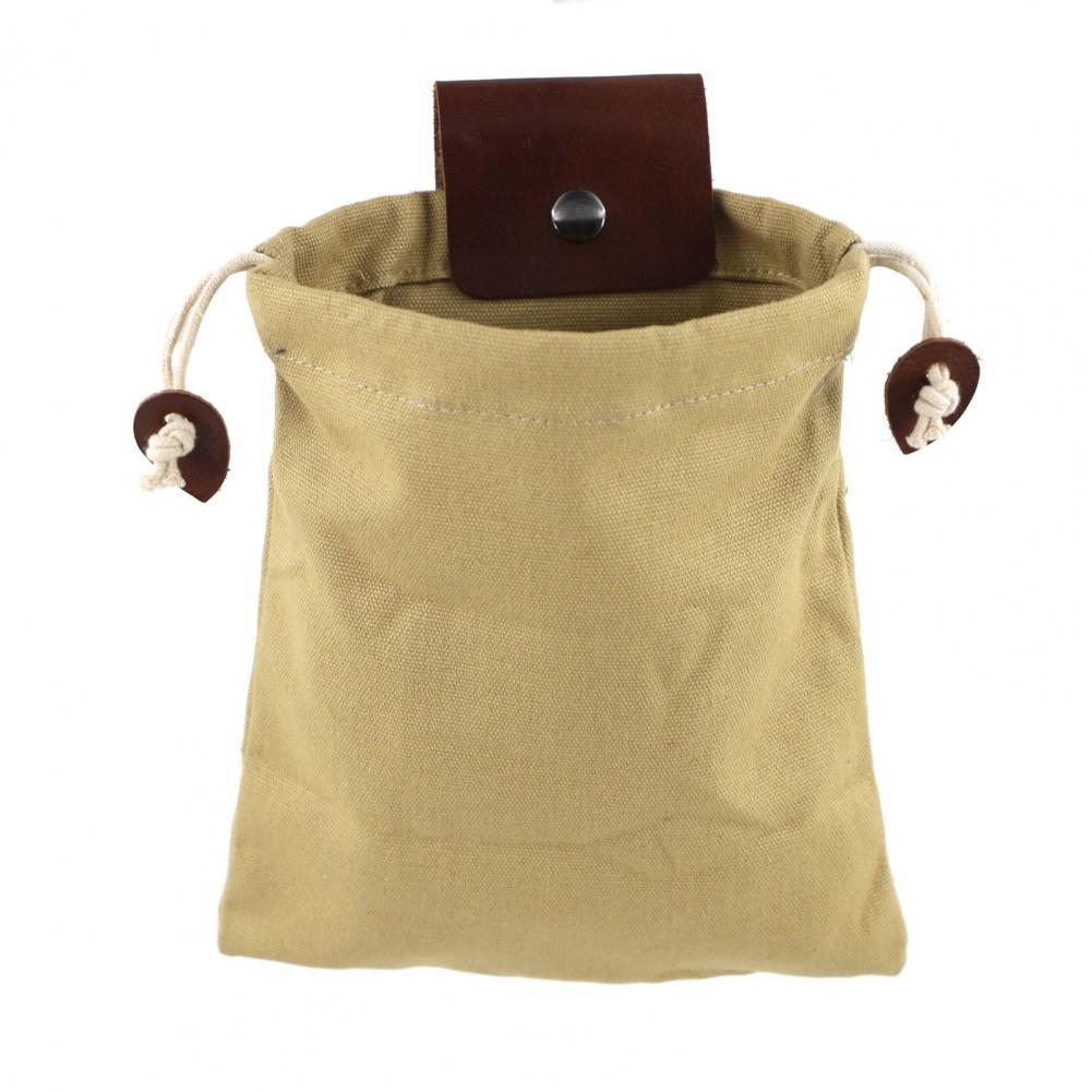 Portable Outdoor Foraging Bag Fruit Picking Pouch Collapsible Berry Puch Storage Leather Bushcraft Canvas Bag Hiking Camping