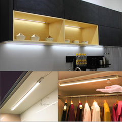 5V USB Powered Smart LED Kitchen Hand Sweep Sensor Lamp High Brightness Backlight for Cabinet Wardrobes Drawer 30/40/50 cm