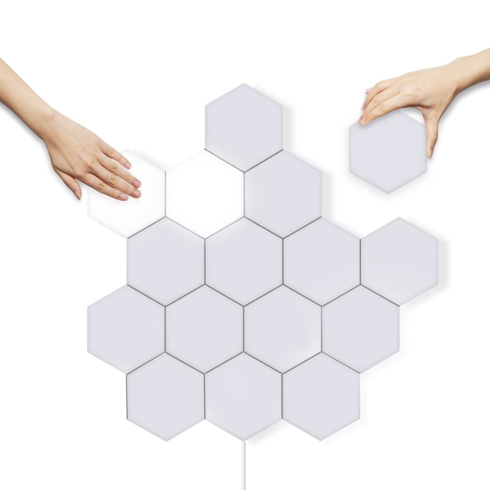 LED-Wall Touch Sensor Quantum Lamp Wall Light Home Decoration Modern Creative Honeycomb Modular Assembly Helios Adsorption