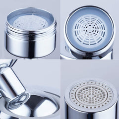 Kitchen Faucet Bubbler 360-Degree Double Modes 2-flow Splash-proof