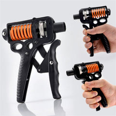 Adjustable Countable Hand Grips Strength Exercise Spring Finger Pinch Carpal Expander Black