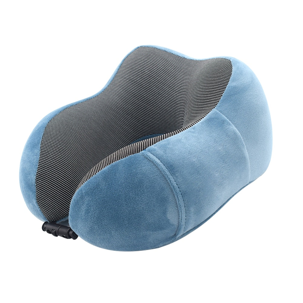 U Shaped Memory Foam Neck Soft Slow Rebound Space Travel Pillow Solid Relieve Pressure Headrest Bedding