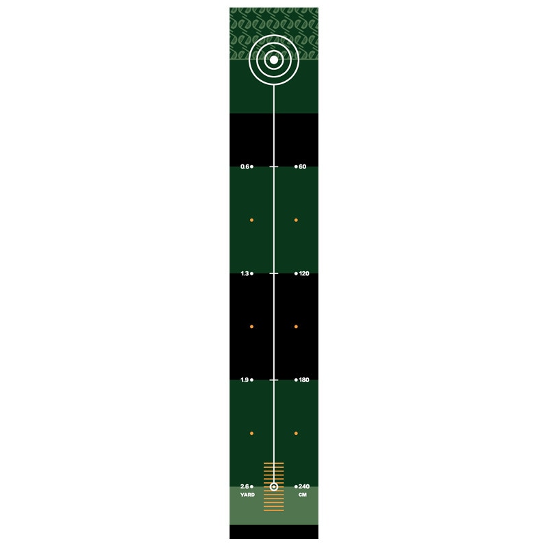Two-Way Golf Anti-Slip Practice Putting Mat in door