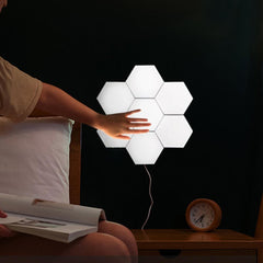 LED-Wall Touch Sensor Quantum Lamp Wall Light Home Decoration Modern Creative Honeycomb Modular Assembly Helios Adsorption