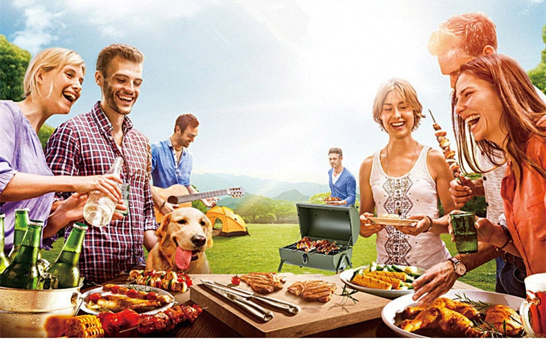 Portable Outdoor Patio Camping Picnic Barbecue Grill