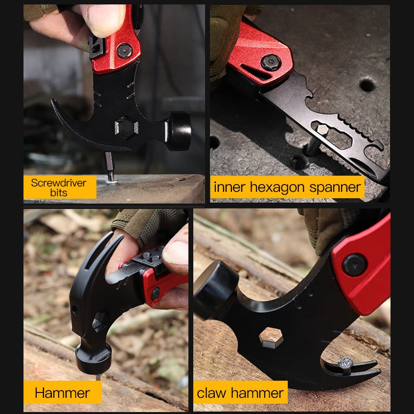 Outdoor Camping Claw Hammer for Survival Tent Multifunctional Hand Tools