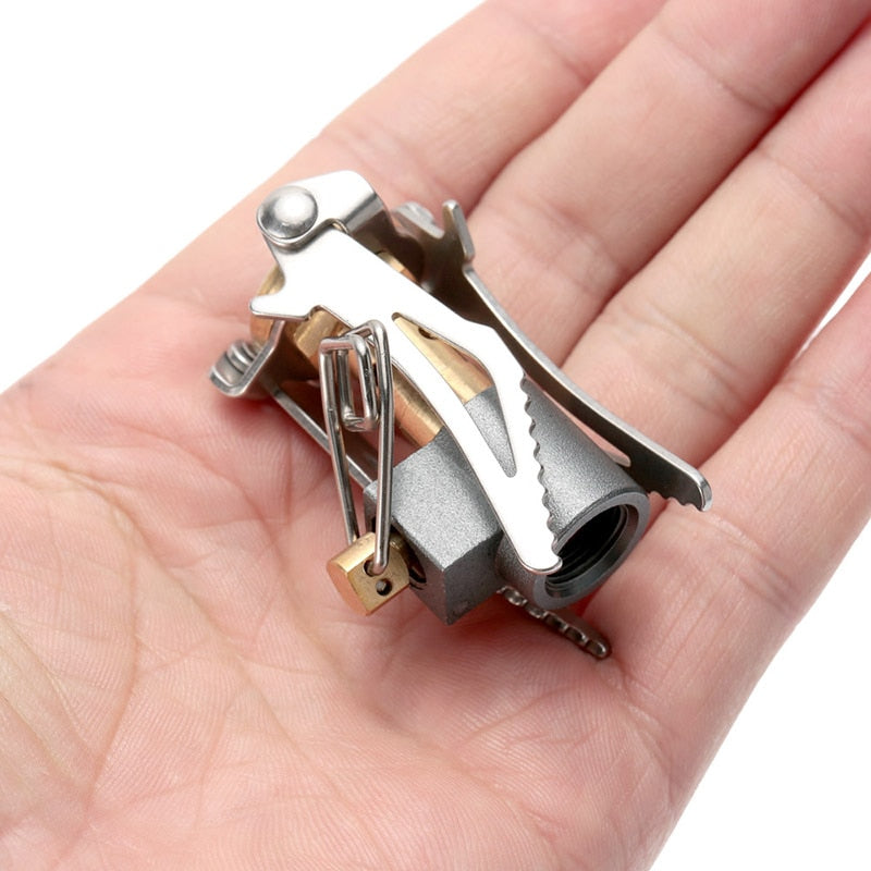 Portable Folding Picnic Cooking Gas Mini Camping Stove Outdoor Gas Stove Survival Furnace Stove 3000W Pocket