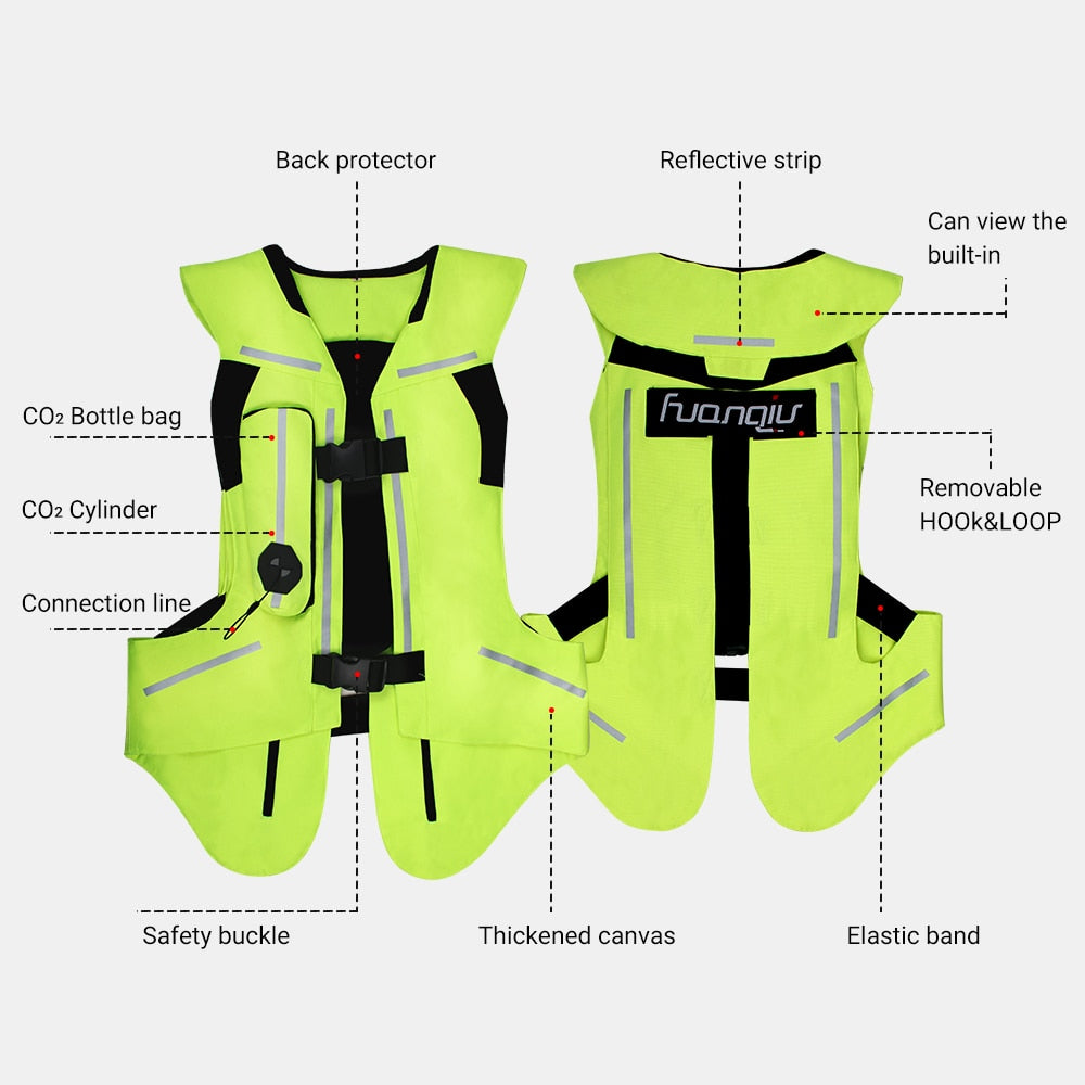 Motorcycle Protective Airbag Vest with Excellent Abrasion Resistance