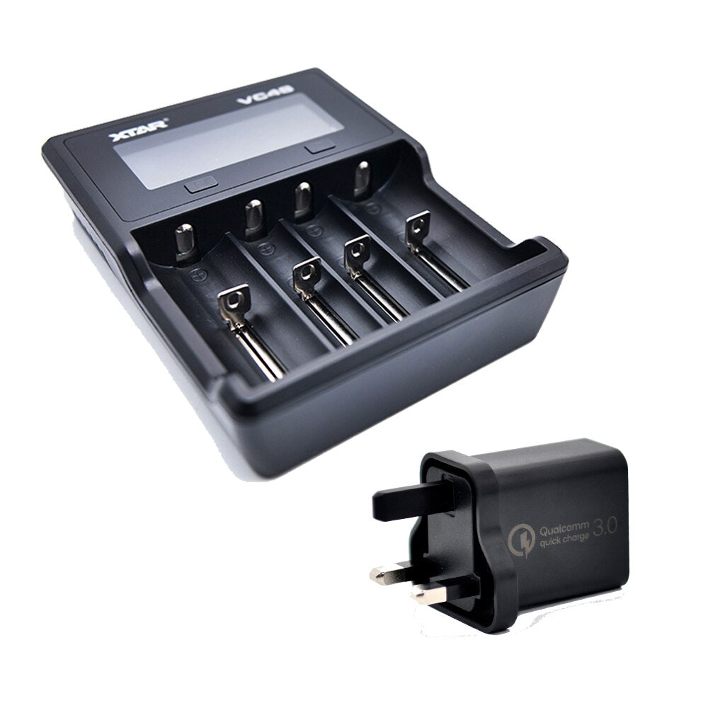 Quick Charger Battery Charger For 18650 26650 21700 18350 AAA AA Rechargeable Batteries 3.7V 1.2V NiMH Battery