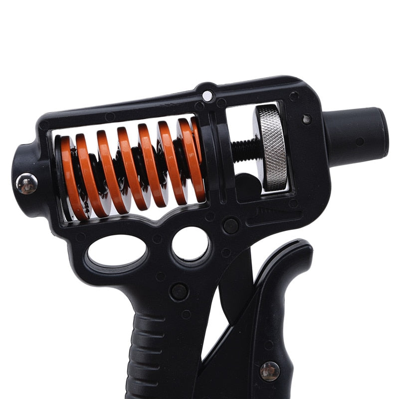 Adjustable Countable Hand Grips Strength Exercise Spring Finger Pinch Carpal Expander Black