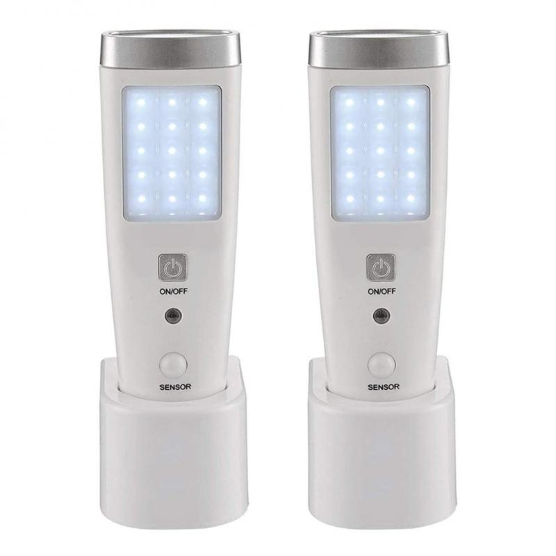 3 In 1 Multi-function Emergency Light Motion Sensor Wall Night Light Battery Powered LED Flashlight For Home Camp Outdoor