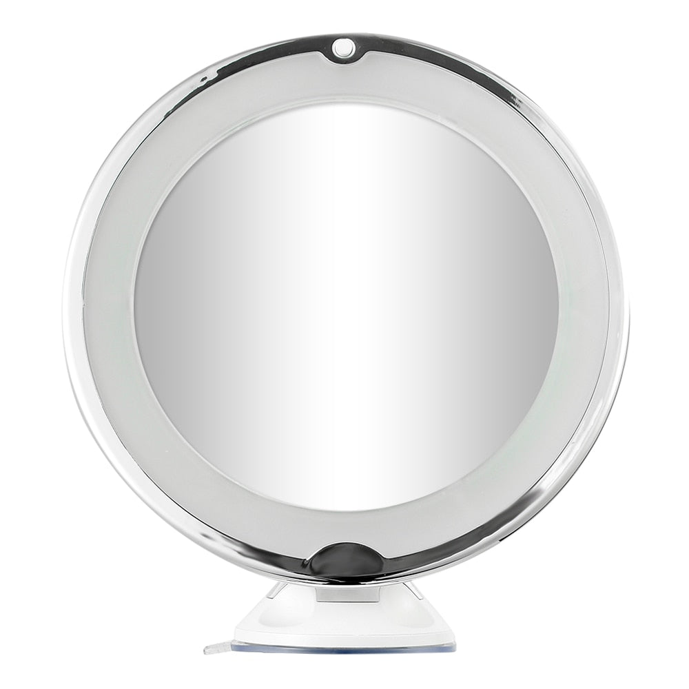 Portable 10x Magnifying Makeup Vanity Mirror with LED Light
