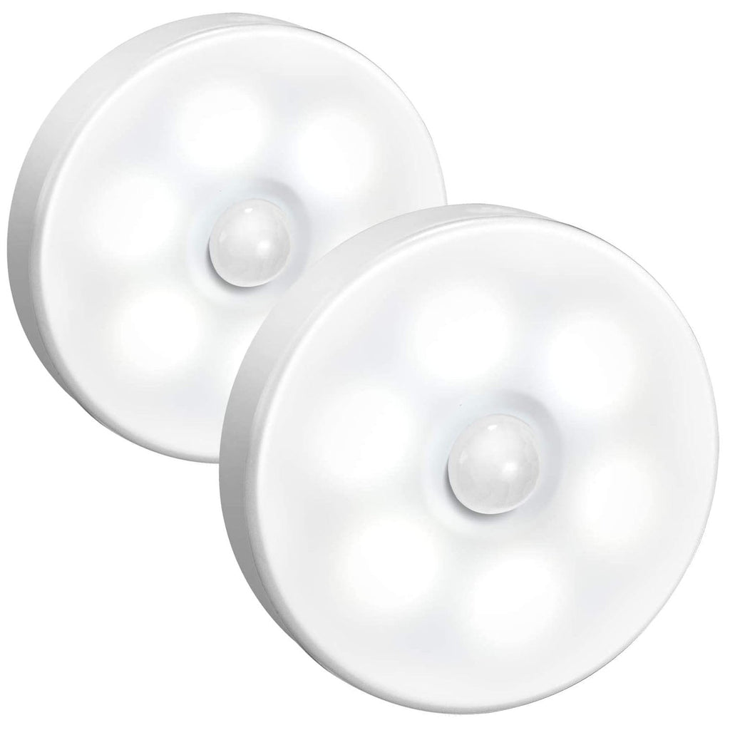 LED Light Pir Motion Sensor Night Lamp Under Cabinet Closet Wardrobe Bedroom Kitchen Stairs Lighting Puck Lights