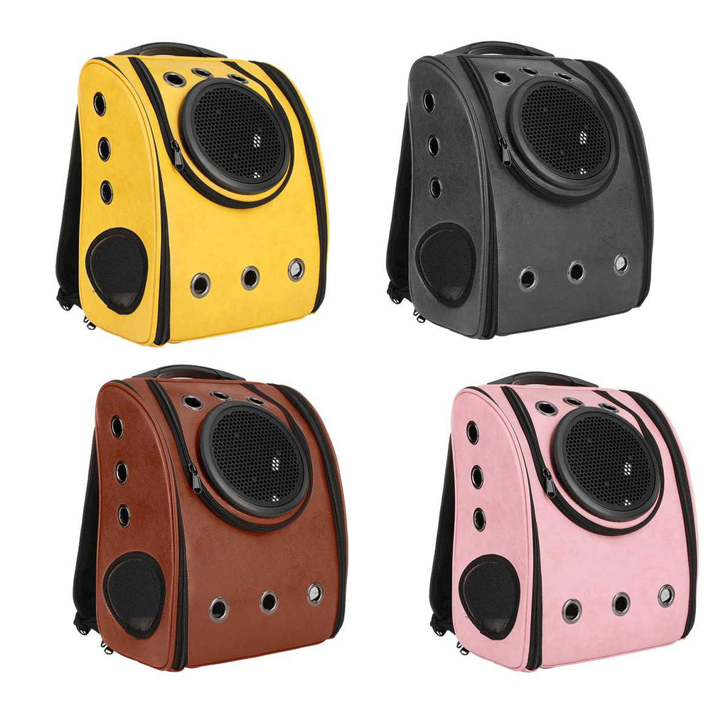 Storage Capsule Pet Backpack Cat Dog Puppy Transparent Breathable Carrier Travel Outdoor Bag