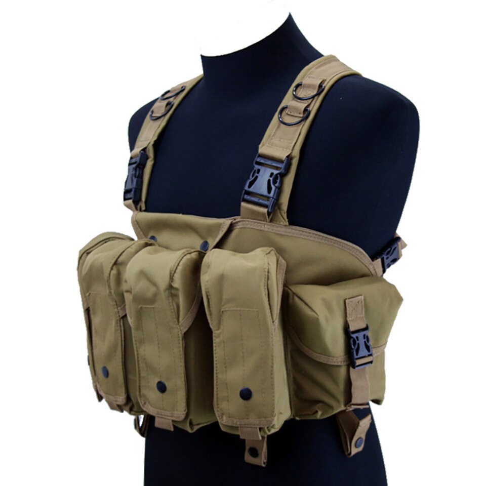 High Quality Outdoor Tactical Chest Rig Airsoft Hunting Vest Molle Magazine Pouch Simple Military