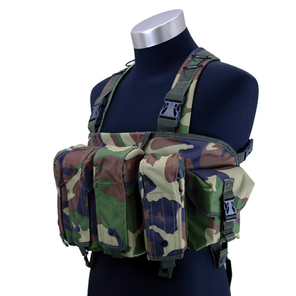 High Quality Outdoor Tactical Chest Rig Airsoft Hunting Vest Molle Magazine Pouch Simple Military