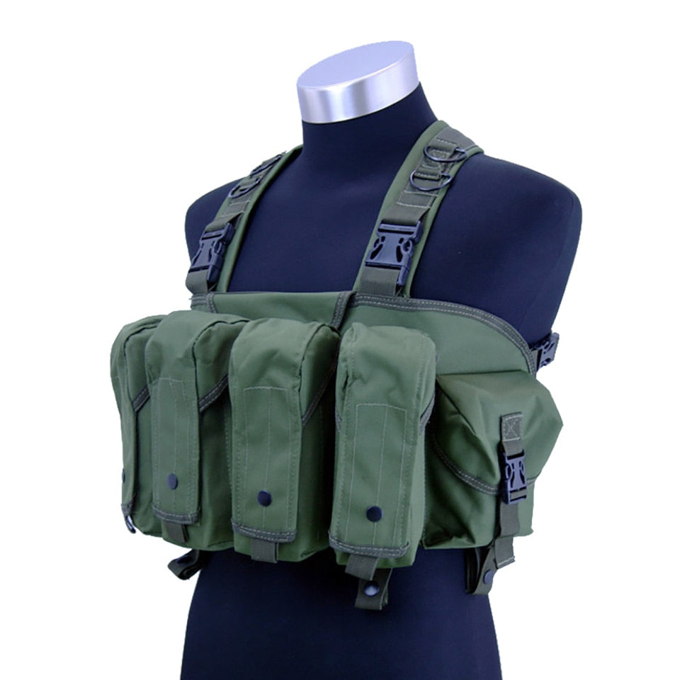 High Quality Outdoor Tactical Chest Rig Airsoft Hunting Vest Molle Magazine Pouch Simple Military