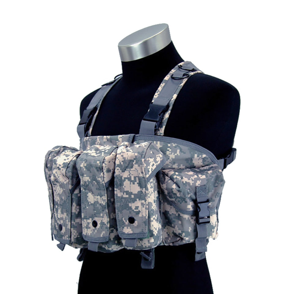 High Quality Outdoor Tactical Chest Rig Airsoft Hunting Vest Molle Magazine Pouch Simple Military