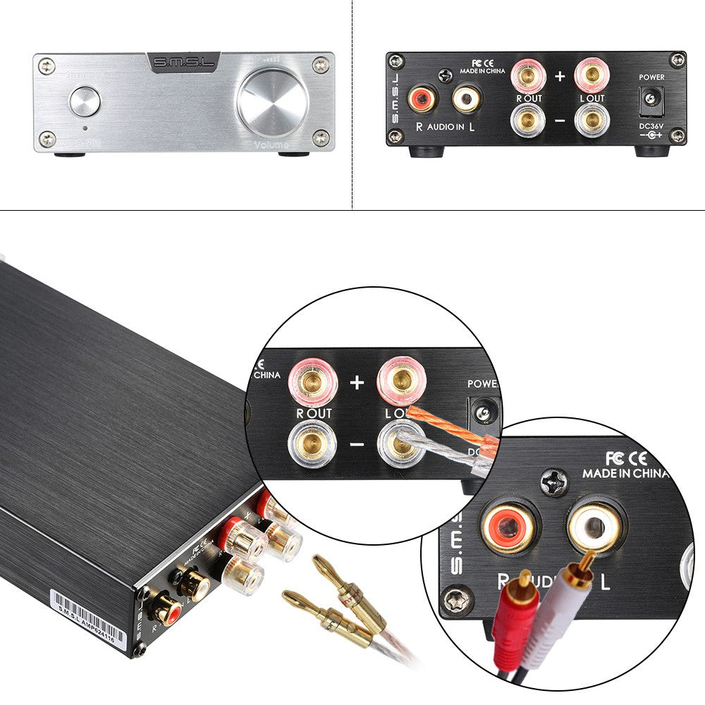 Mini Portable 160W Hi-Fi Digital Stereo Audio Power Amplifier Amp