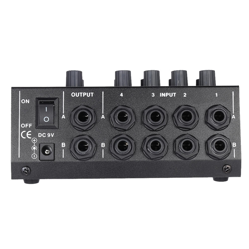 Ultra-compact Low Noise 8 Channels Metal Mono Stereo Audio Sound Mixer with Power Adapter Cable