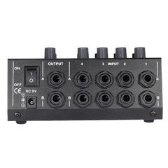 Ultra-compact Low Noise 8 Channels Metal Mono Stereo Audio Sound Mixer with Power Adapter Cable