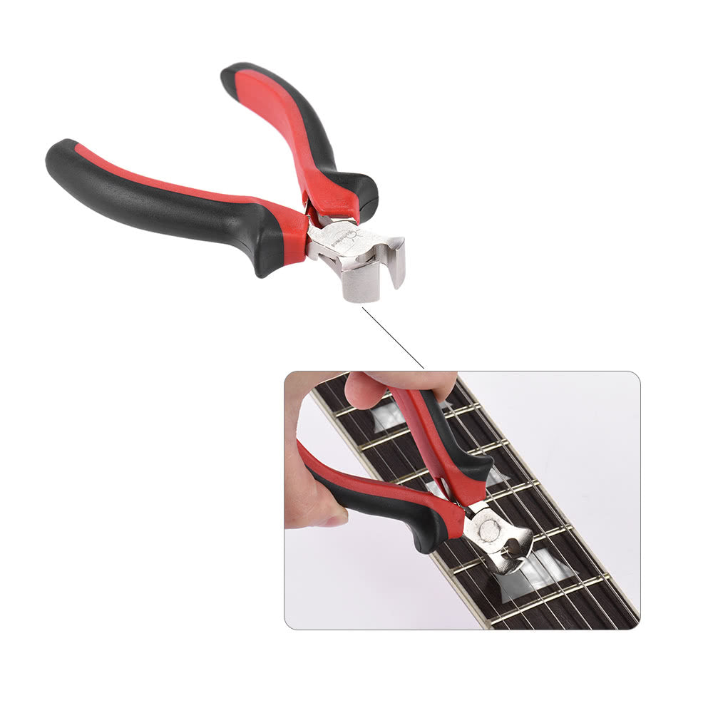 Guitar Bass Pliers Fret Puller String Cutter Luthier Scissors Steel Tool