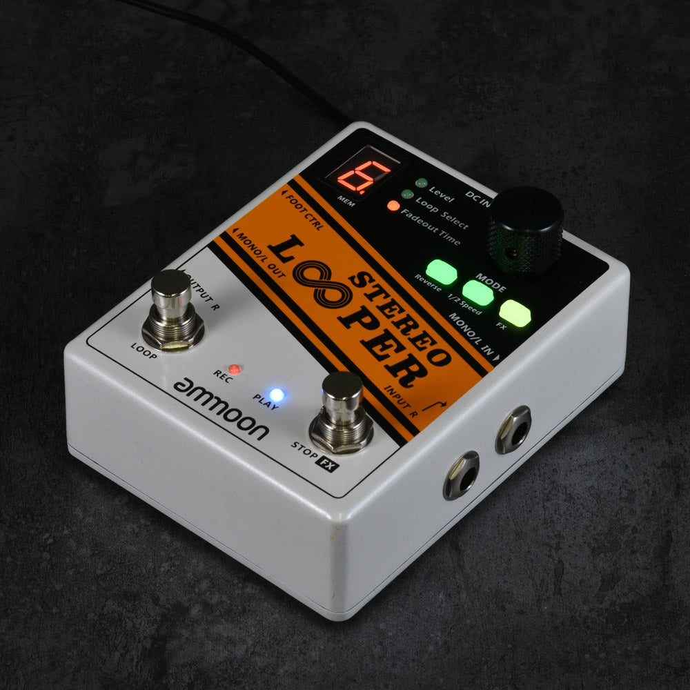 Record Guitar Effect Pedal 10 Independent Loops Max