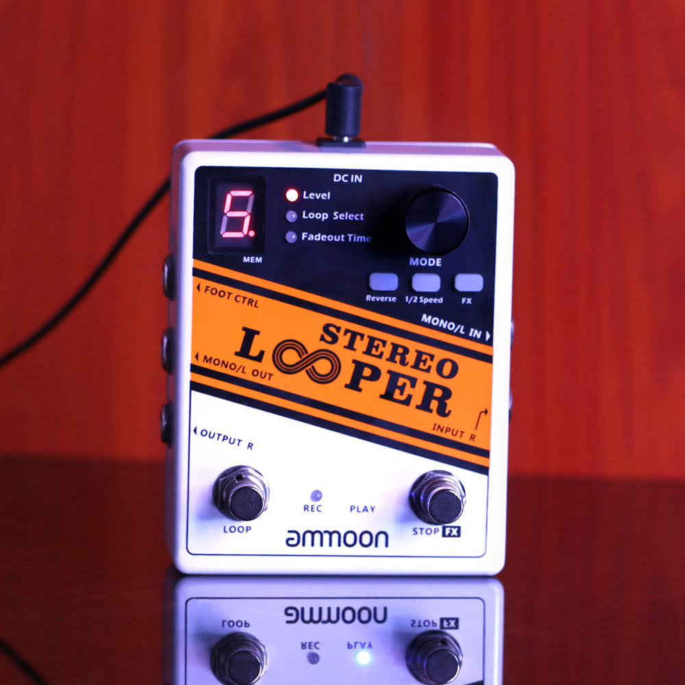 Record Guitar Effect Pedal 10 Independent Loops Max