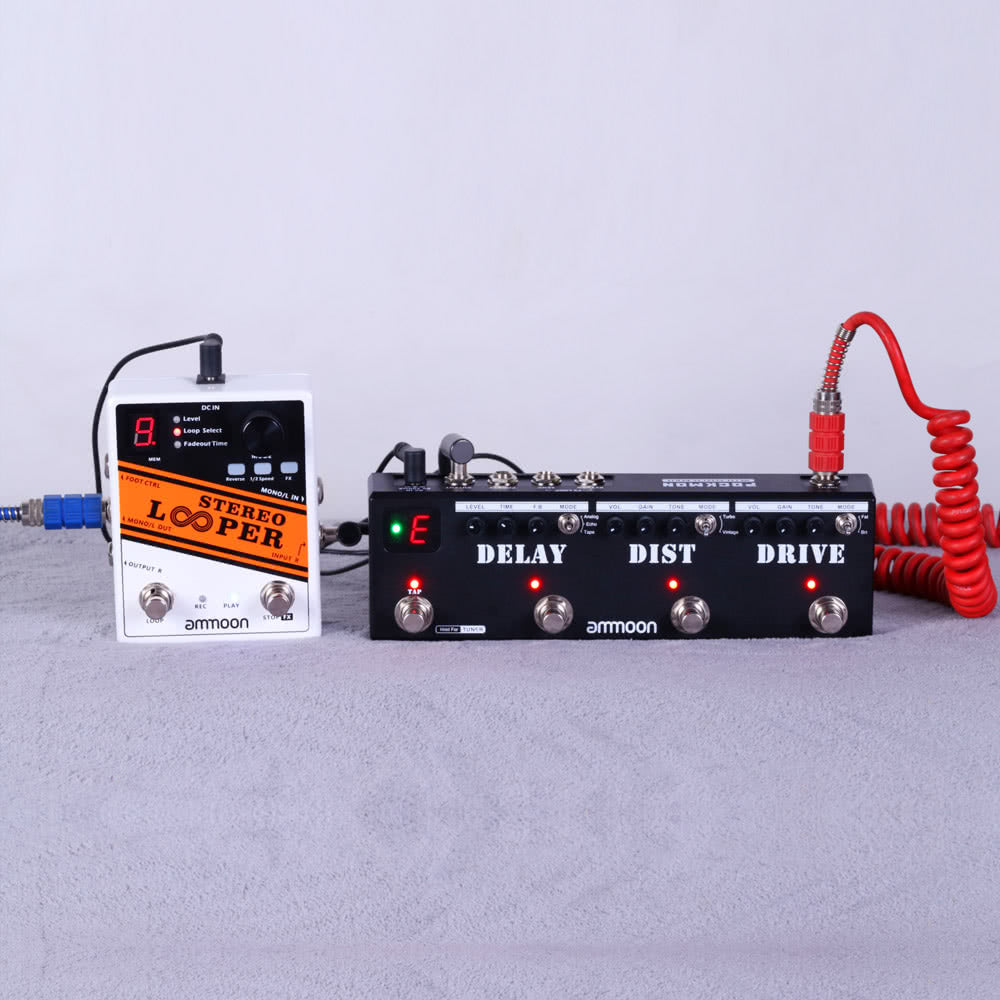 Record Guitar Effect Pedal 10 Independent Loops Max