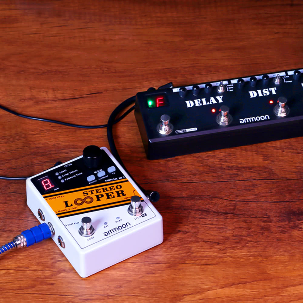 Record Guitar Effect Pedal 10 Independent Loops Max