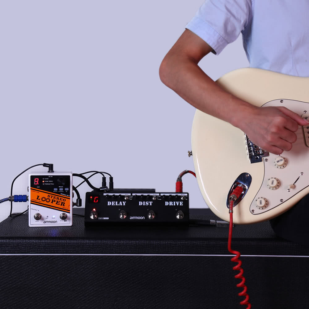 Record Guitar Effect Pedal 10 Independent Loops Max