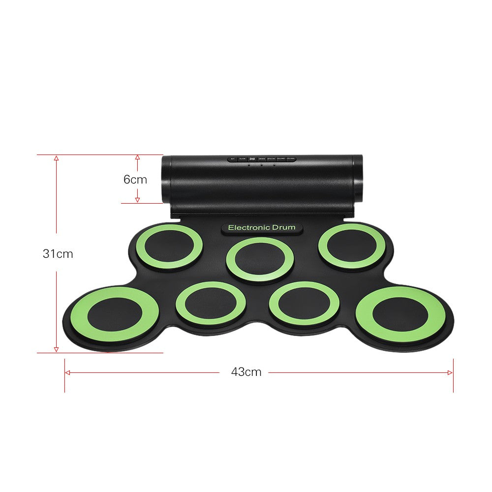 Portable Digital Stereo Electronic Drum Set