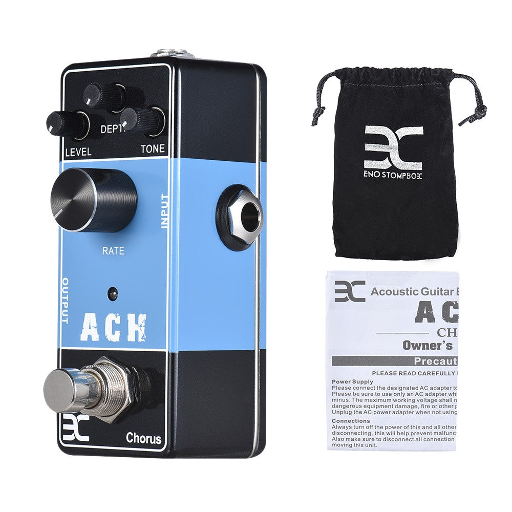Acoustic Guitar Effects Pedal Series ACH Chorus Effect Full Metal Shell True Bypass