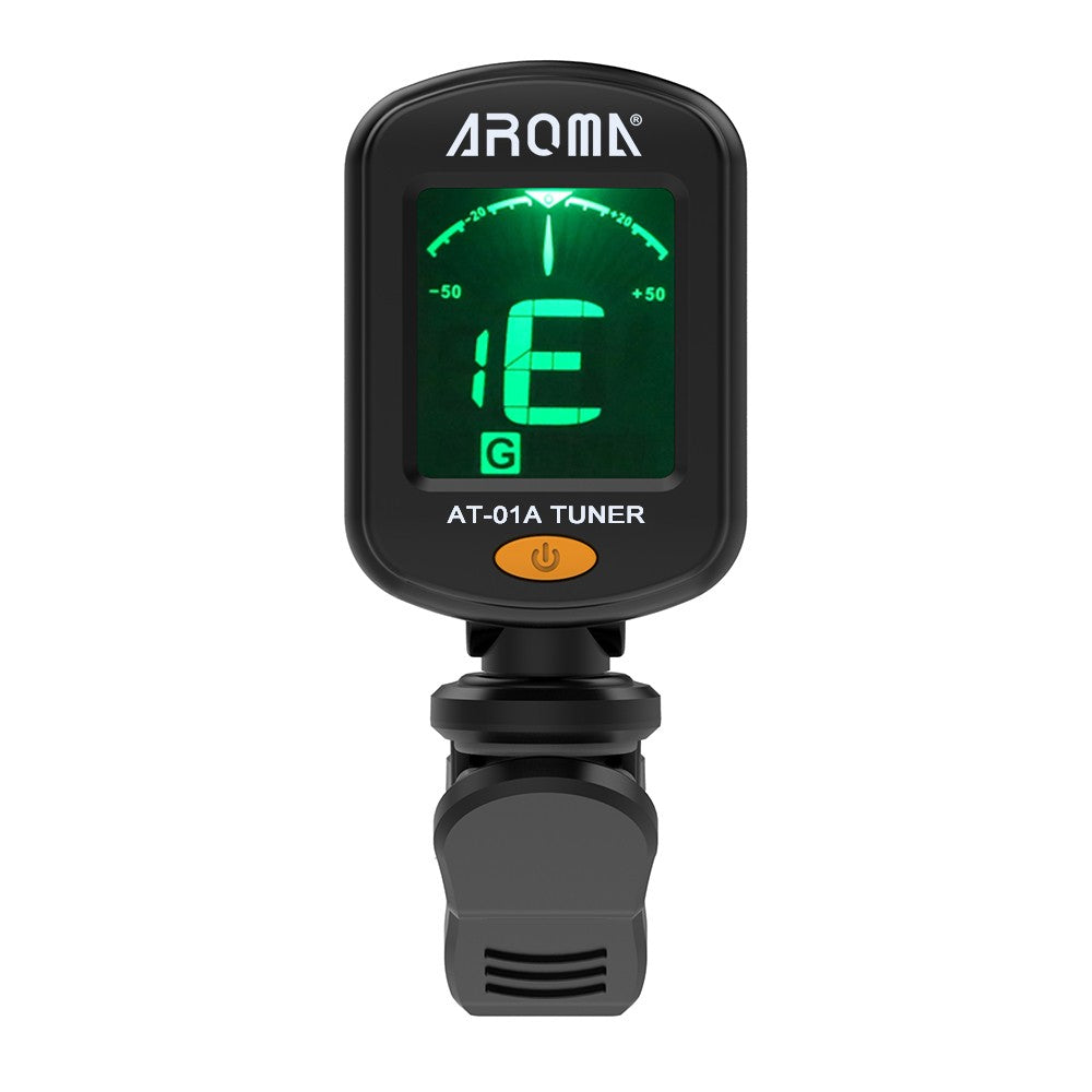 Rotatable Clip-on Tuner LCD Display for Chromatic Guitar Bass Ukulele Violin