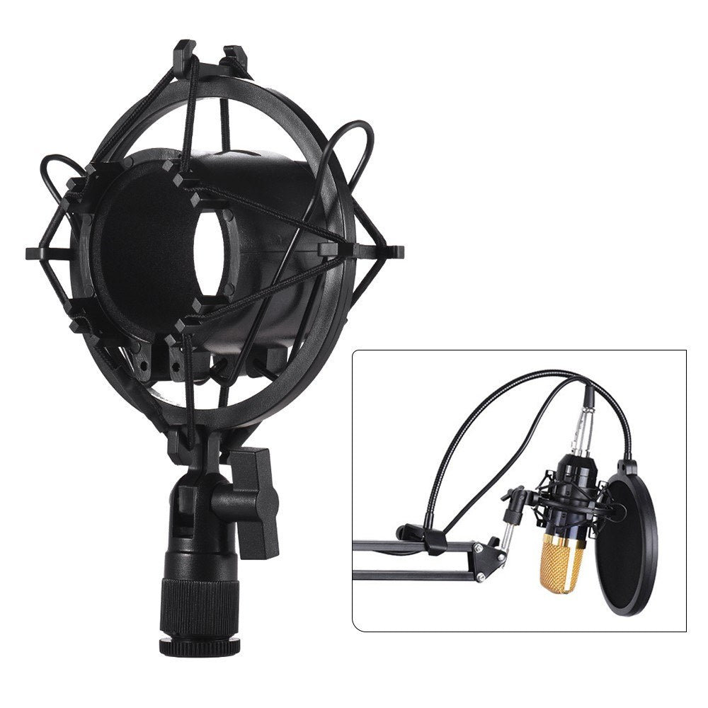 Universal Condenser Microphone Mic Shock Mount Holder Bracket Plastic
