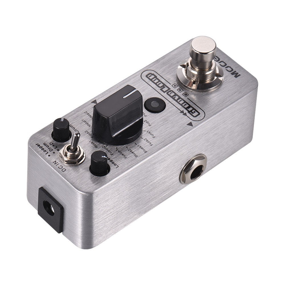 Groove Loop Drum Machine & Looper Pedal 3 Modes Max. 20min Recording Time Tap Tempo True Bypass Full Metal Shell