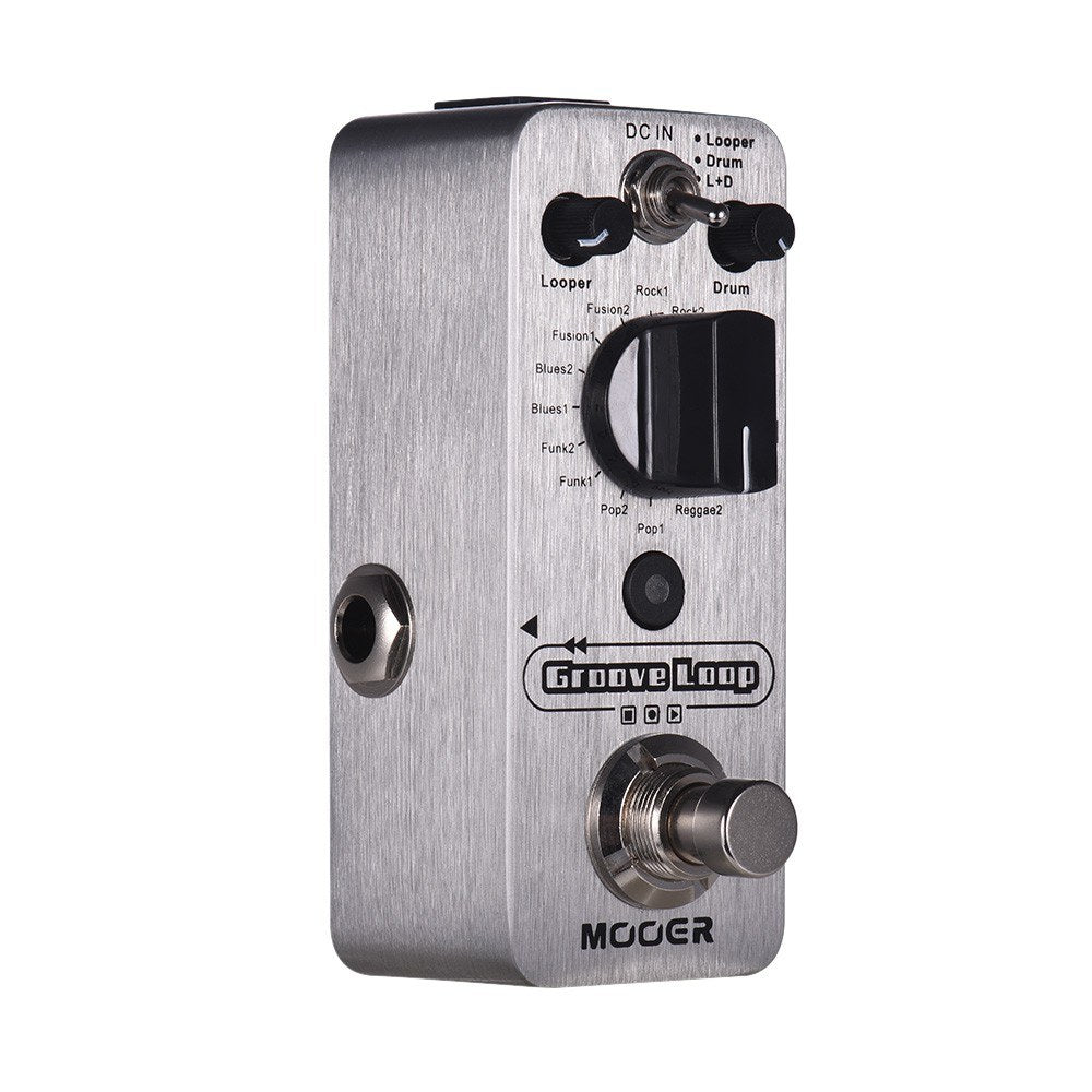 Groove Loop Drum Machine & Looper Pedal 3 Modes Max. 20min Recording Time Tap Tempo True Bypass Full Metal Shell