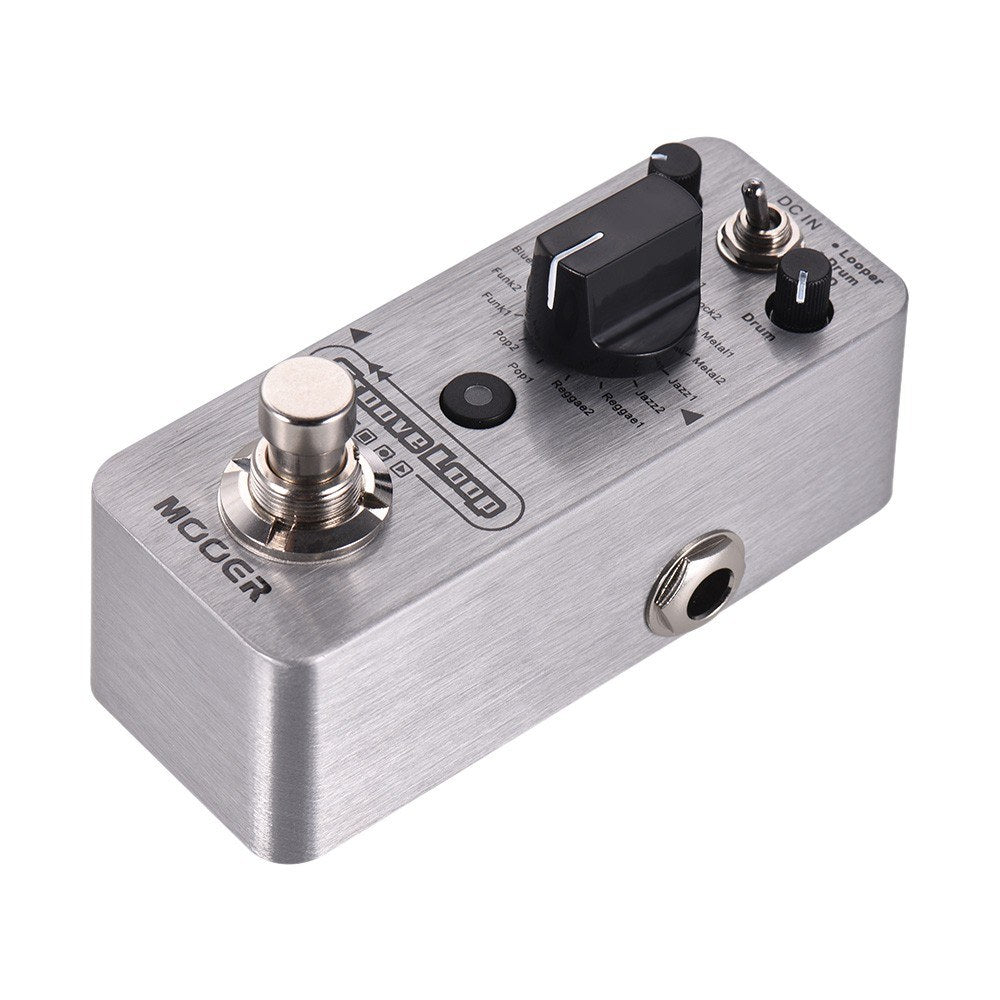 Groove Loop Drum Machine & Looper Pedal 3 Modes Max. 20min Recording Time Tap Tempo True Bypass Full Metal Shell
