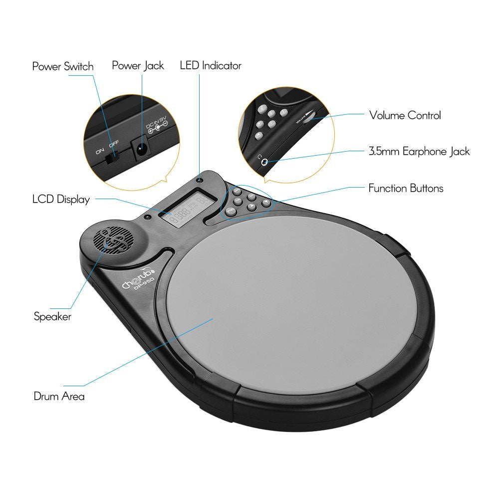 Mute Drum Tutor Practice Pad